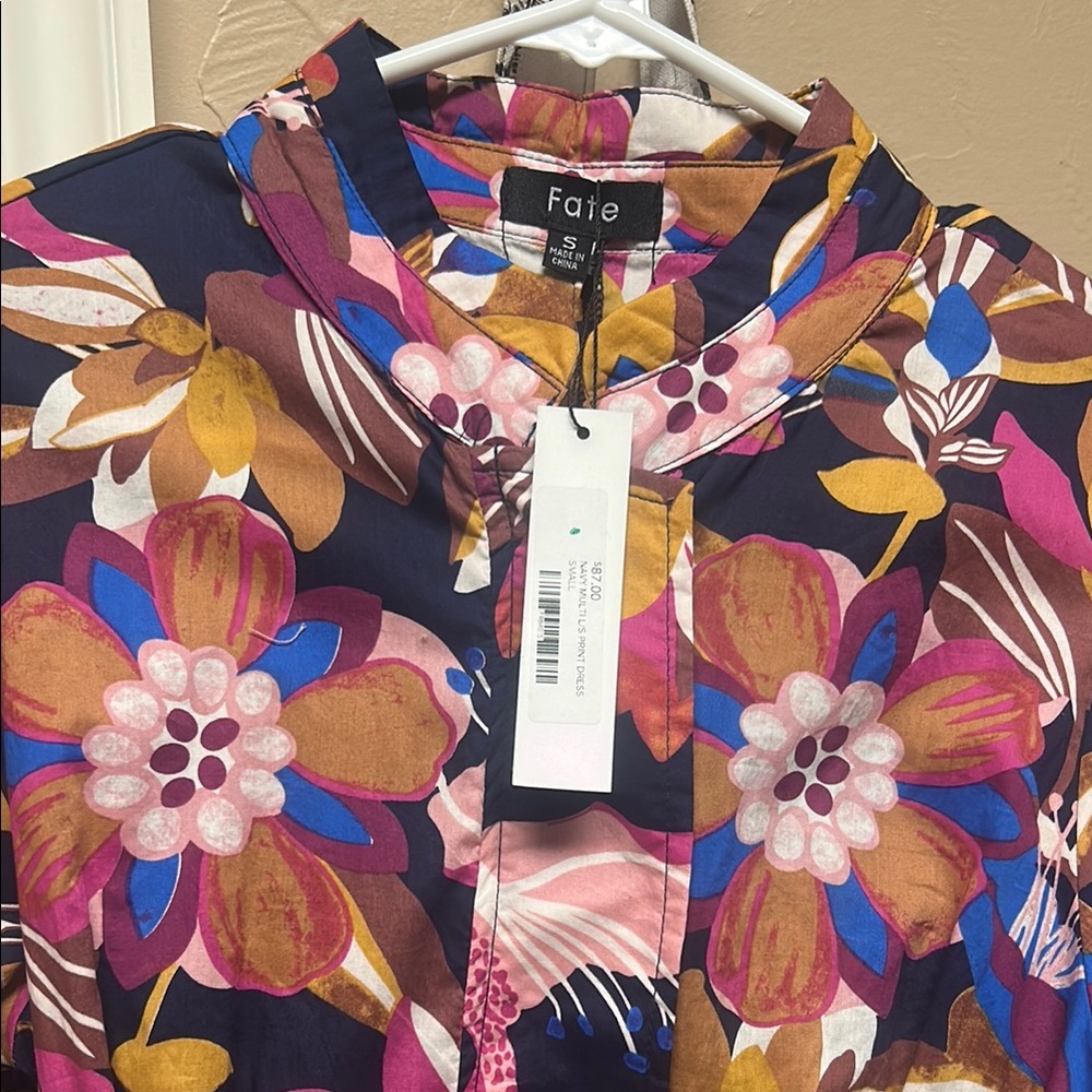 Fate Floral Romper/dress with Bold Colors